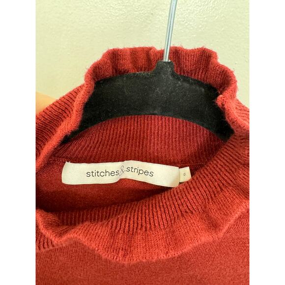 Stitches & Stripes Steffi Pullover - Revolve Small Red Sweater - Picture 7 of 8